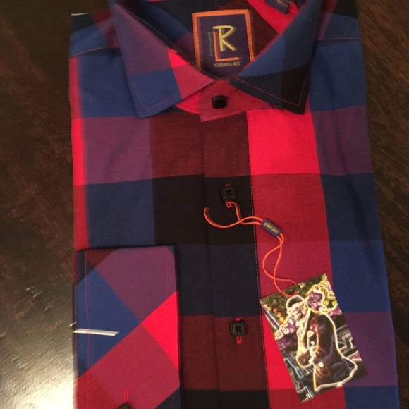 NWT Robert Lewis Contemporary Fit Sport Shirt - Picture 5 of 6